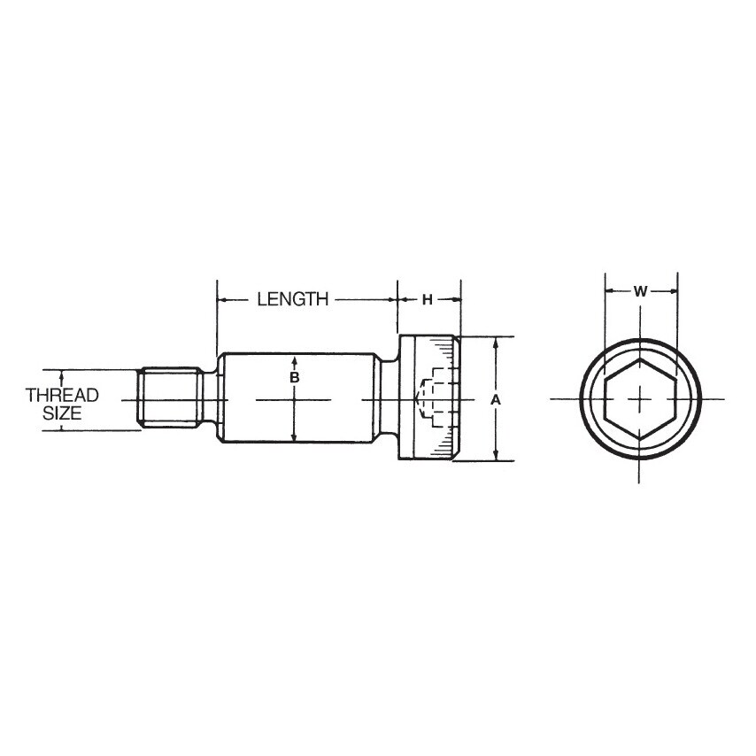 Qualfast NO.10UNCx1/4x1/2 Socket Shoulder Screw (GR-5)- you get 25