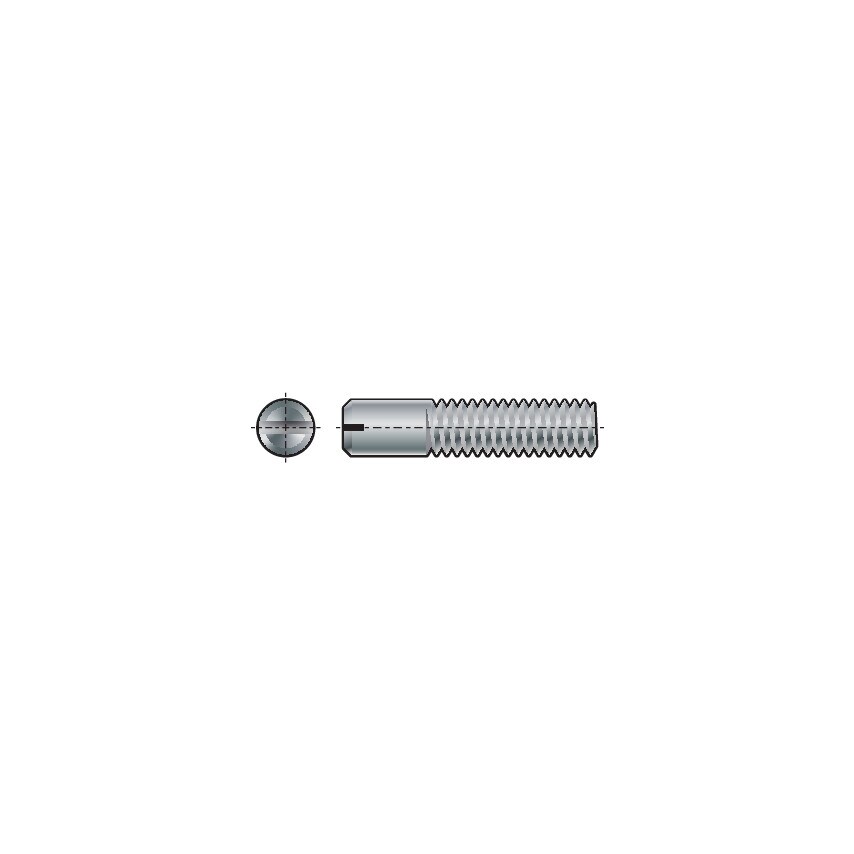 Qualfast M4x35 Slotted Set Screw DIN427A2- you get 200