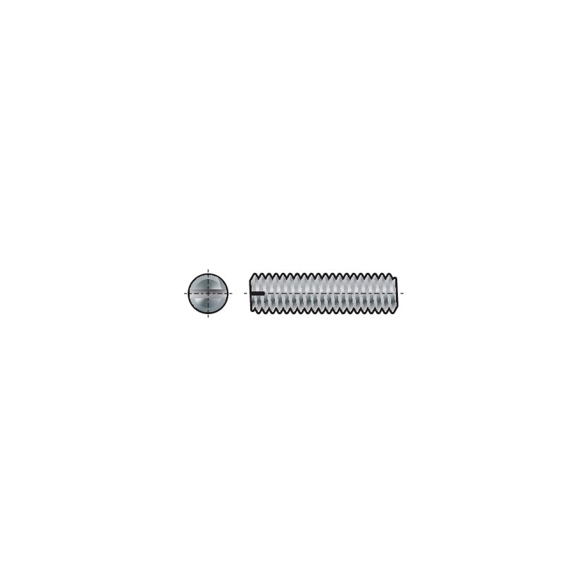 Qualfast M2x4 Slotted Set Screw Flat Point A1/A2- you get 200