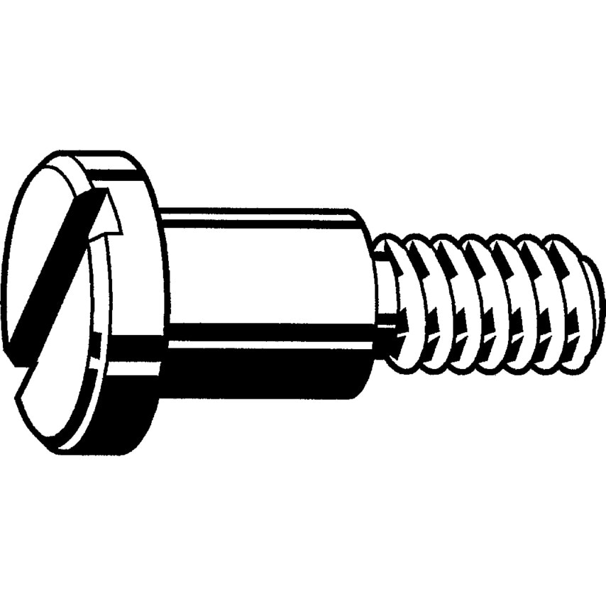 Qualfast M3x8 Slotted Pan Head Screw with Shoulder A1- you get 100