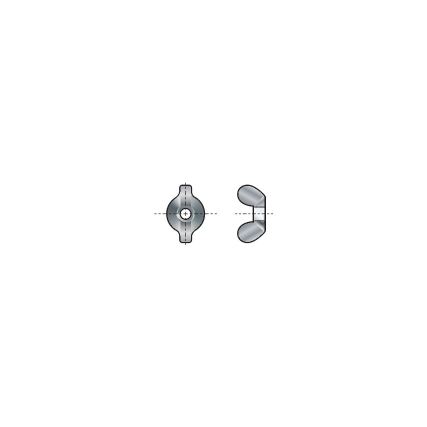 Qualfast M4 Wing Nut Round A4- you get 50