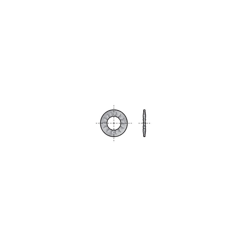 Qualfast M7 Internal Serrated Lock Washer - A2 Stainless Steel DIN- you get 1000