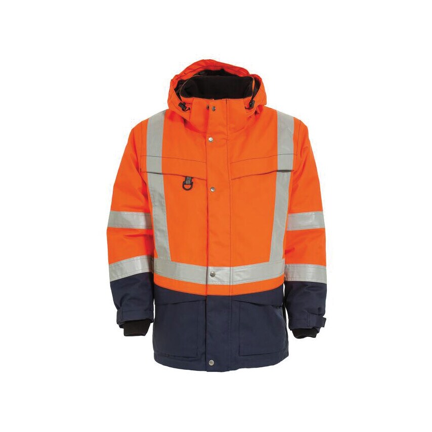 Tranemo Hi-Vis Jacket, Orange/Navy (XS)