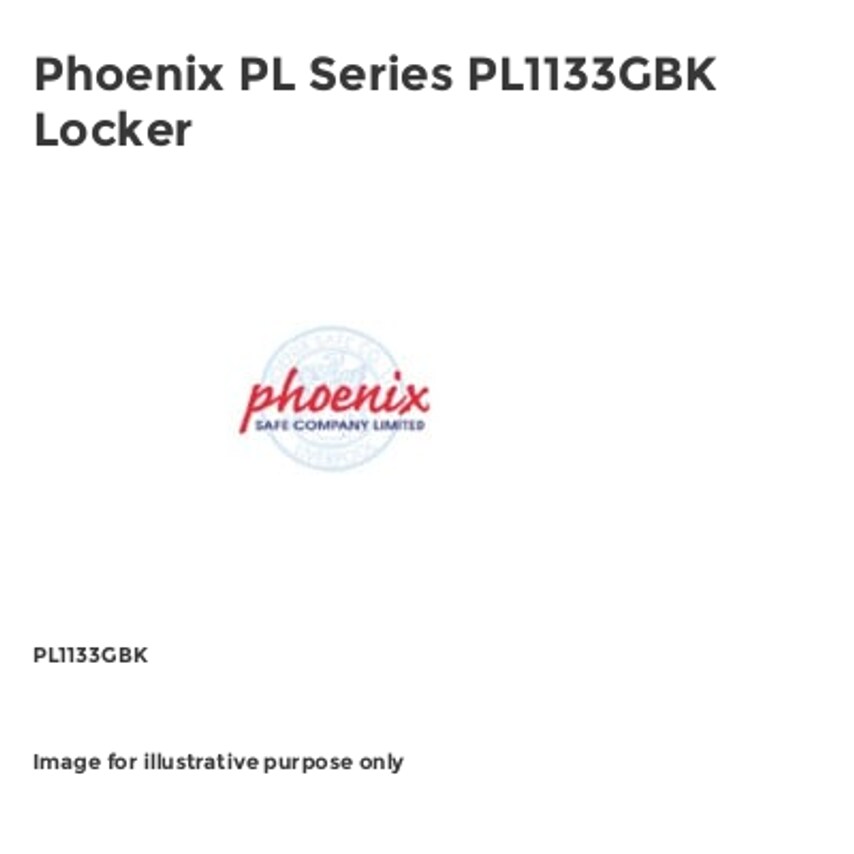 Phoenix Phoenix PL Series PL1133GBK Locker