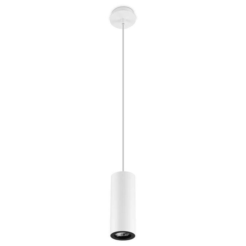 Leds C4 Lighting Pipe 1 Light Slim Ceiling Pendant White 6.8cm, GU10