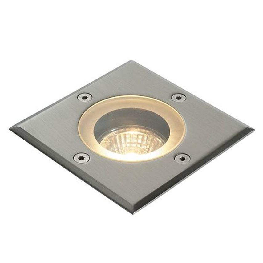 Saxby Pillar 1 Light Outdoor Recessed Light Marine Grade Brushed Stainless Steel