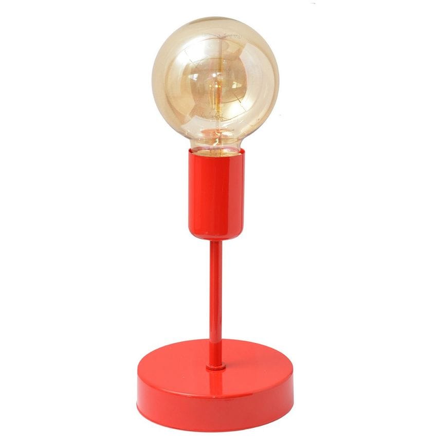 Helam Tube Table Lamp Red 12cm
