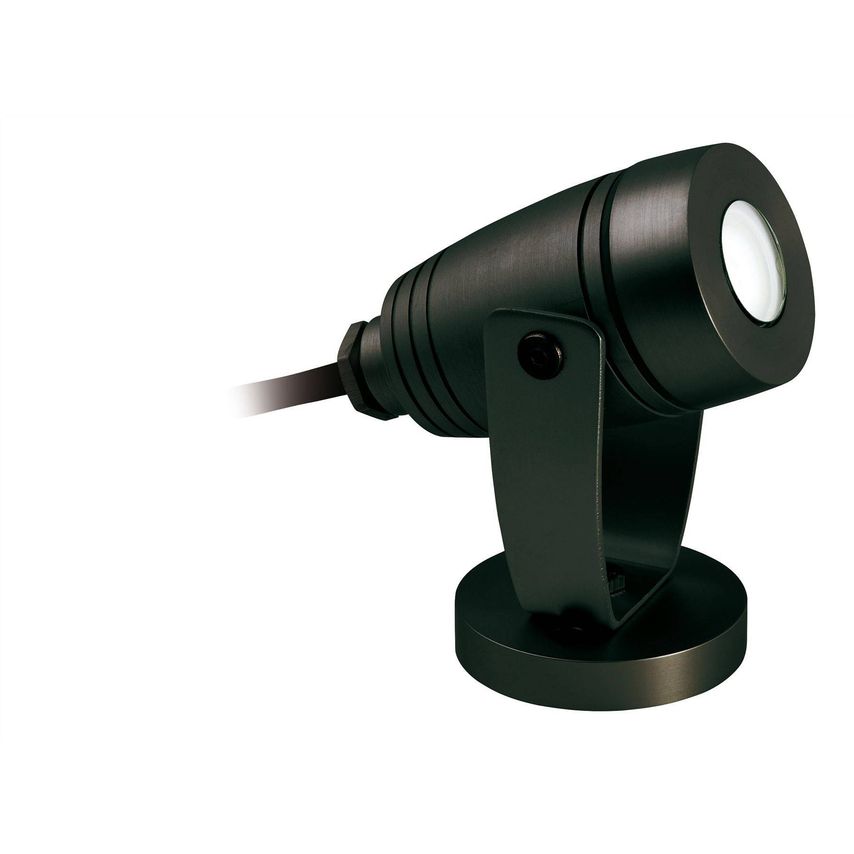 Waterproof Led 1 Light Outdoor Wall Light & Spike Spot Black IP68