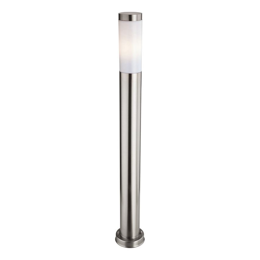 Plaza 1 Light Tall Bollard Post Stainless Steel IP44, E27
