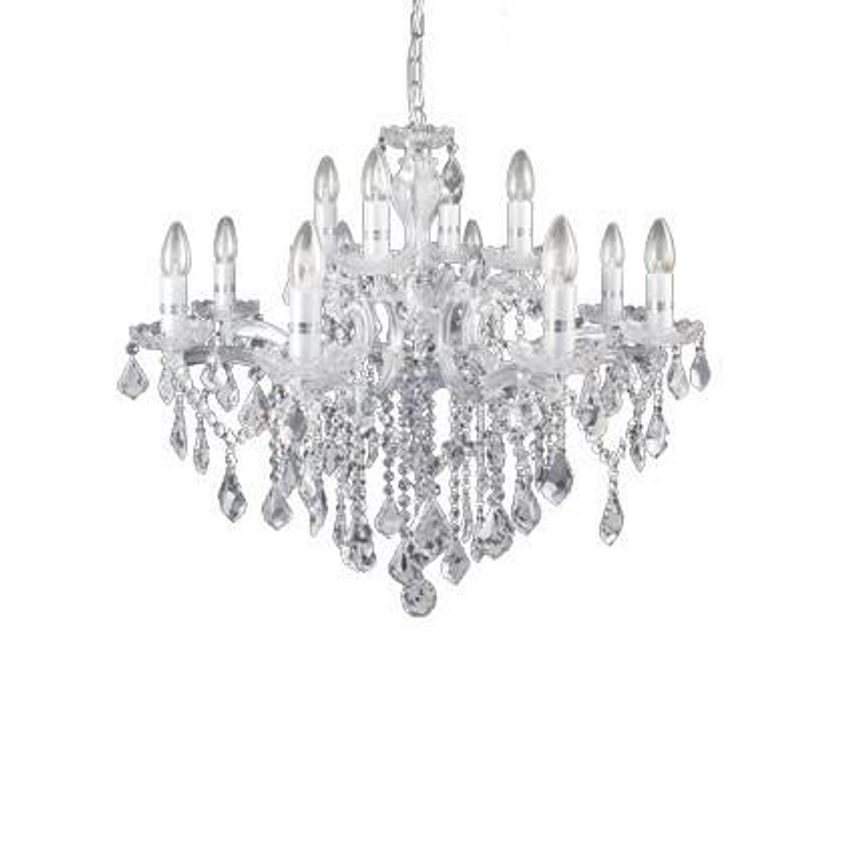 Searchlight Lighting Ascona 12 Light Chandelier Chrome Finish, E14