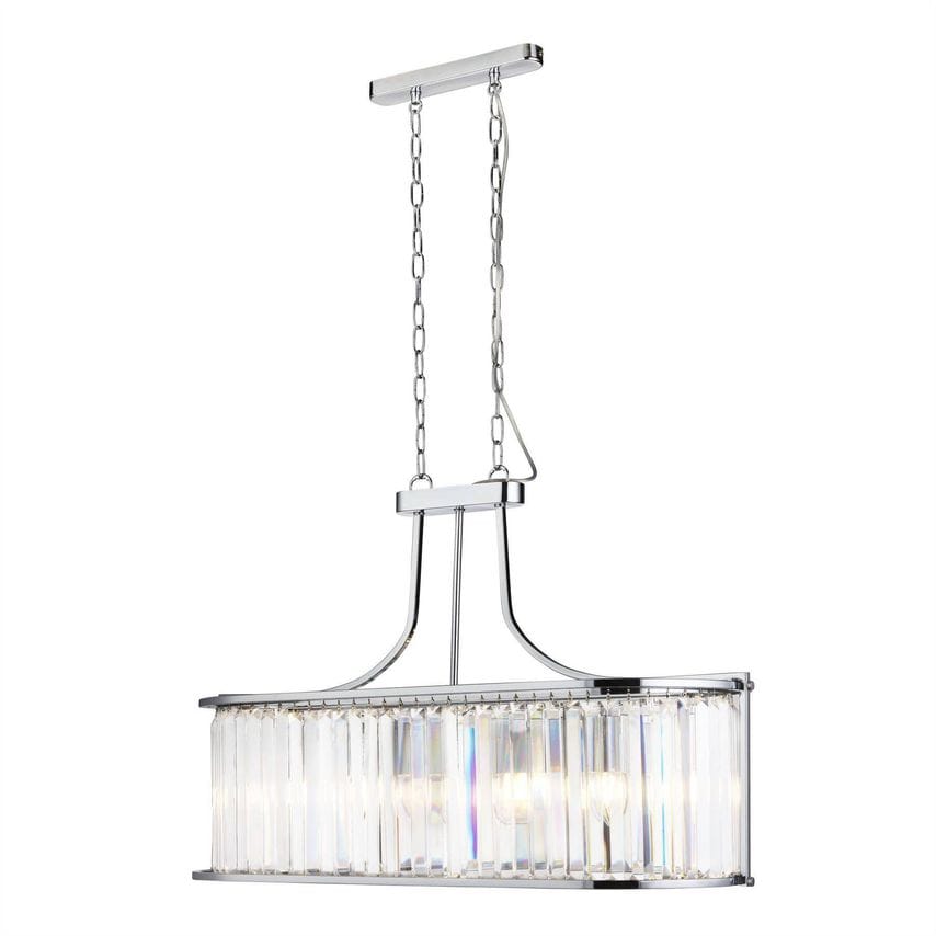 Searchlight Lighting Victoria 5 Light Bar Pendant Chrome, with Glass, E27