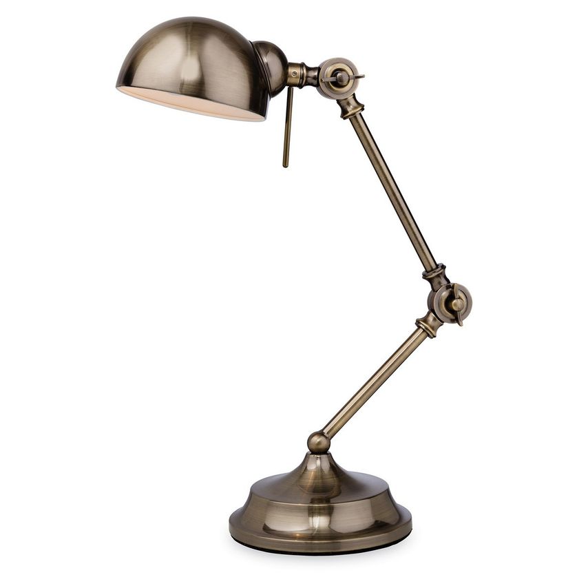 Firstlight Beau 1 Light Table Lamp Antique Brass, E14