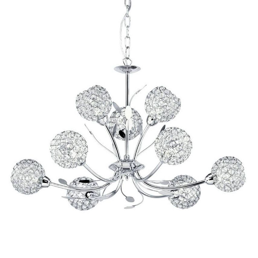 Searchlight Lighting Bellis 9 Light Multi Arm Flower Design Ceiling Pendant Flow