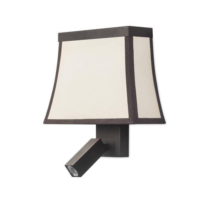 Leds C4 Lighting LEDs C4 Clearance - Indoor Wall Light Brown with Reading Lamp