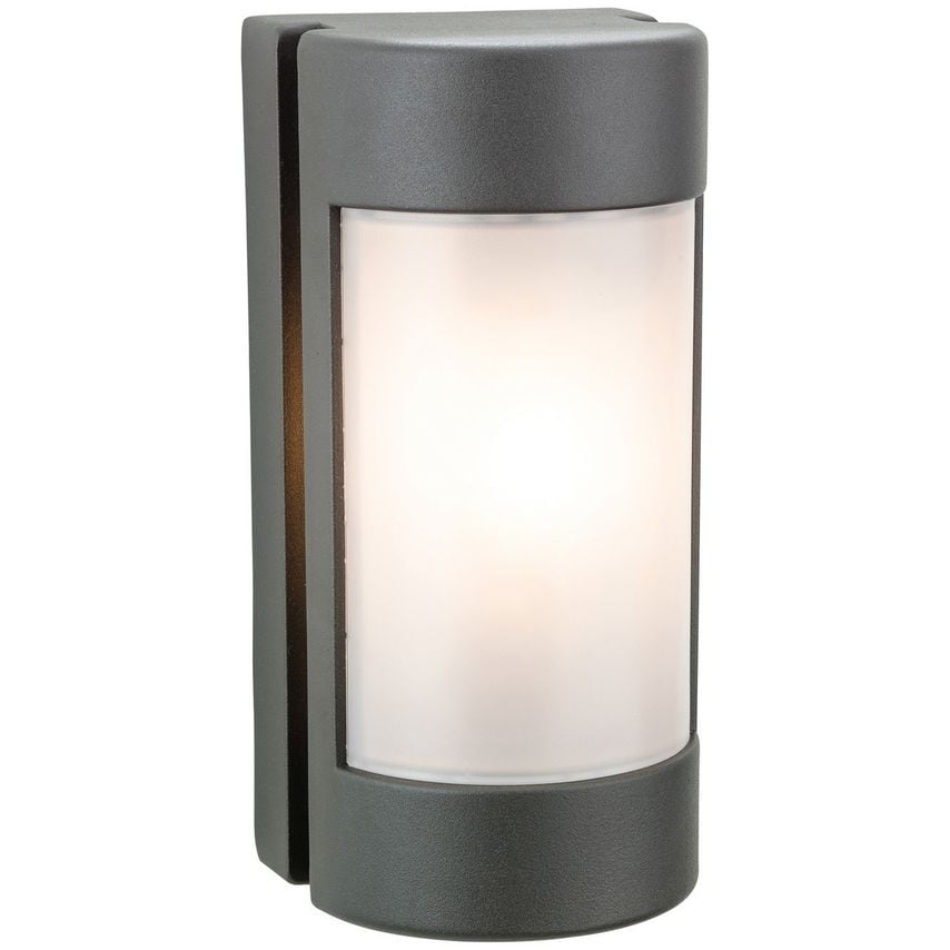 Firstlight Arena 1 Light Outdoor Wall Light Graphite, Opal Polycarbonate Diffuse