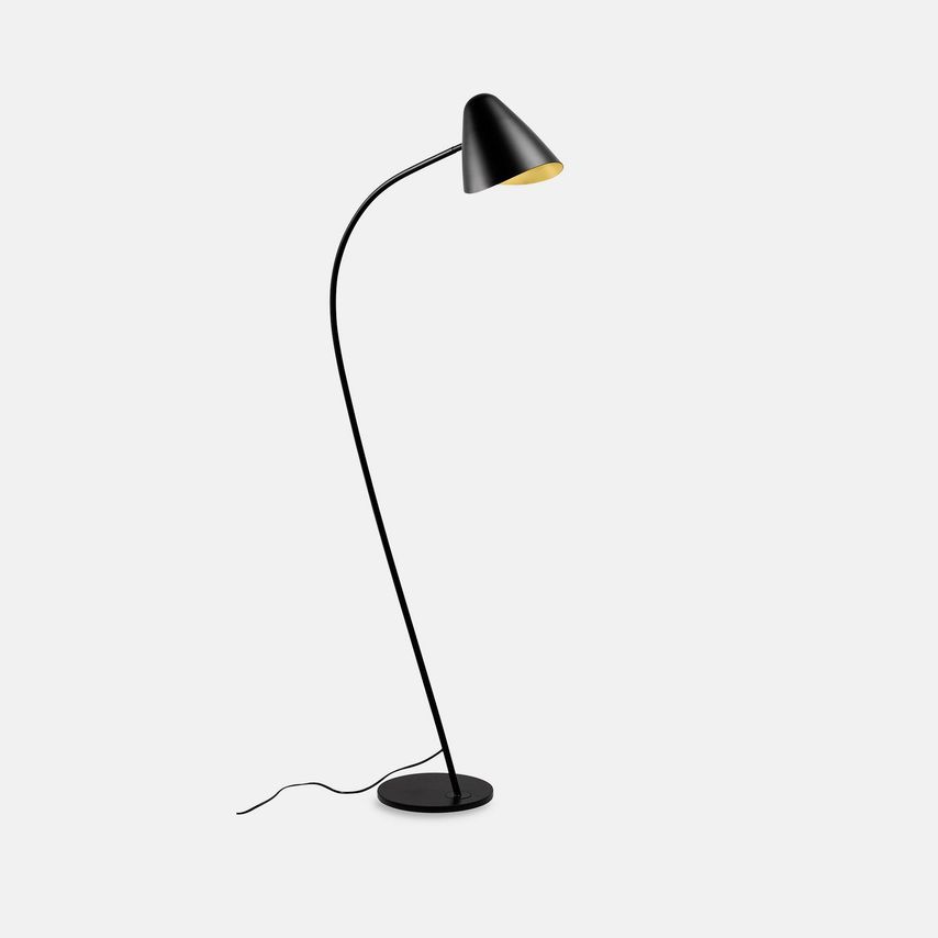 Leds C4 Lighting Organic Floor Lamp Black Golden 1x E27