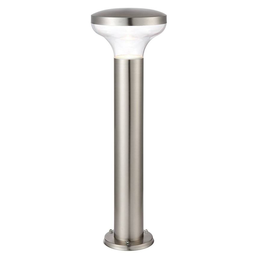 Roko Outdoor Coastal Bollard Light, Marine Grade Brushed Stainless Steel Ip44, Gu10