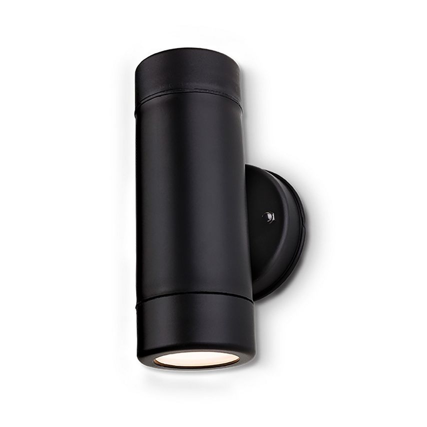 Firstlight Ravel 2 Light Outdoor Wall Light Black Resin IP44, GU10