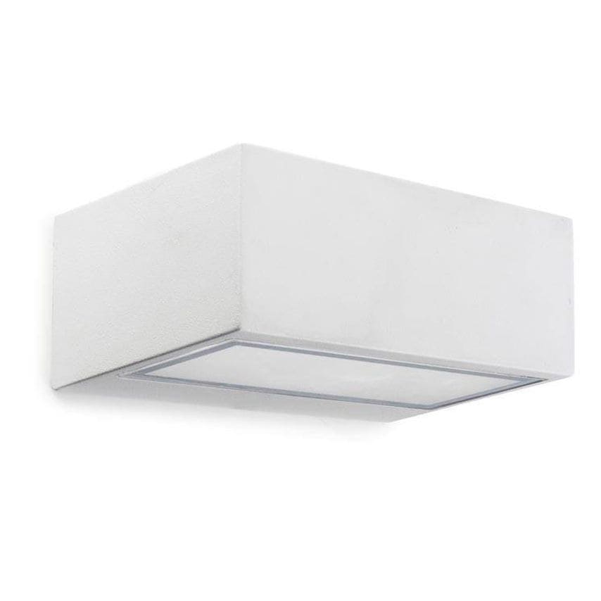 Leds C4 Lighting Nemesis Aluminium 1 Light Outdoor Wall Light White IP44