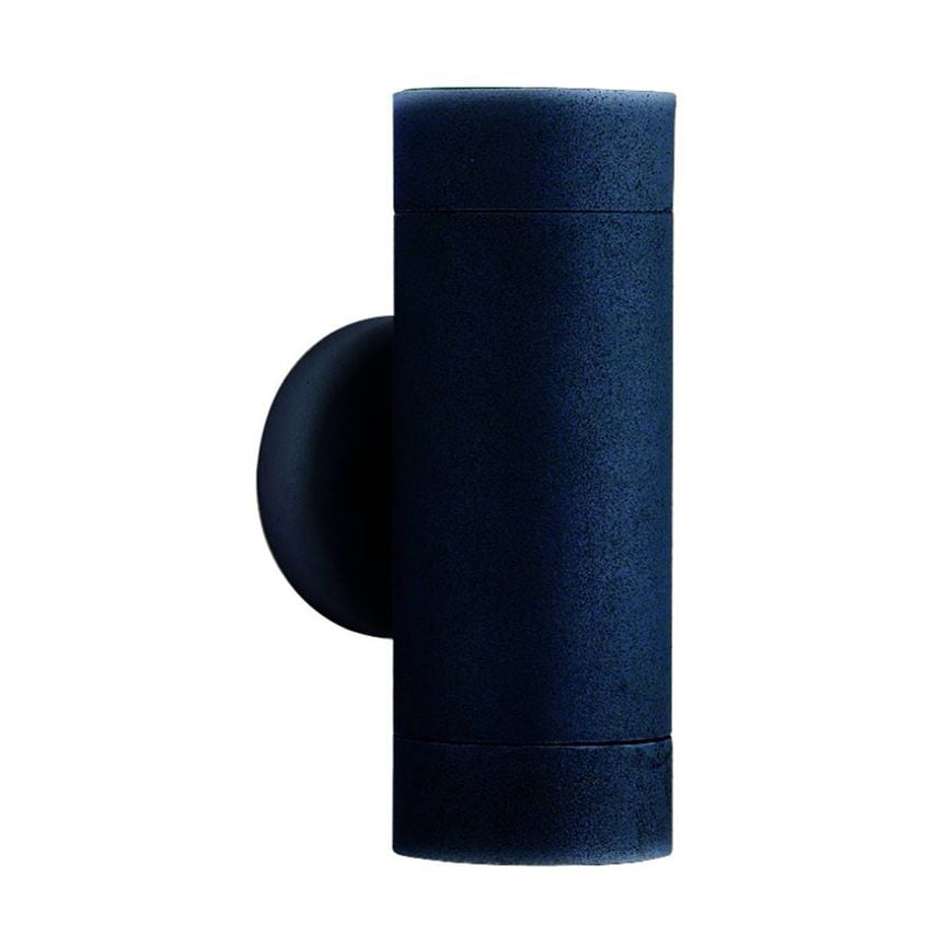 Searchlight Lighting LED Outdoor Up Down Wall 2 Light, Black Cast Aluminium, IP4