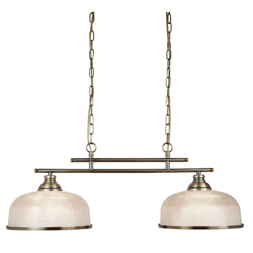 Searchlight Lighting Search Light Eu - Bistro 2 Light Ceiling Pendant Bar White,