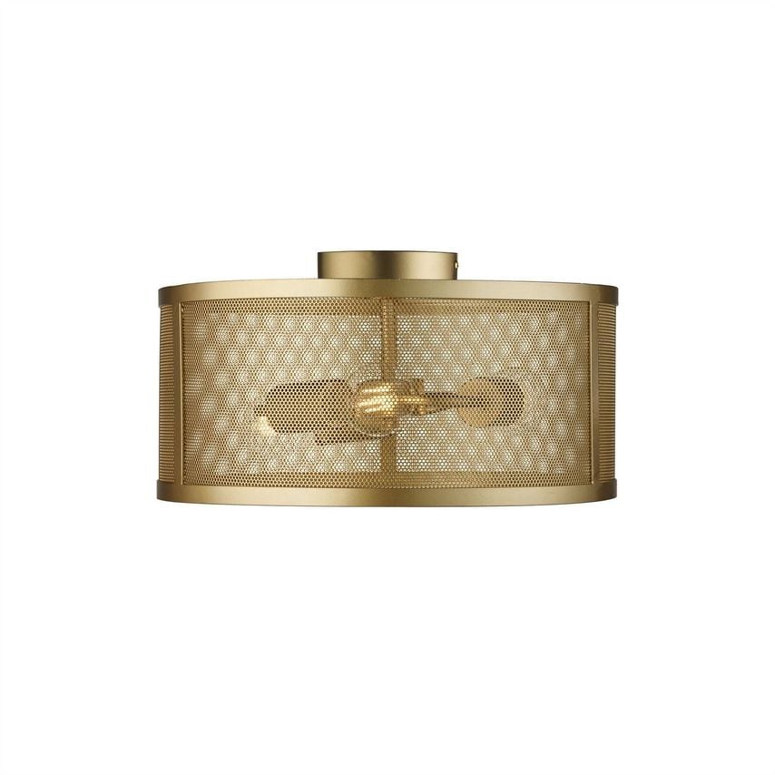 Searchlight Lighting Search Light Eu - Fishnet 3 Light Flush Ceiling Light Mesh