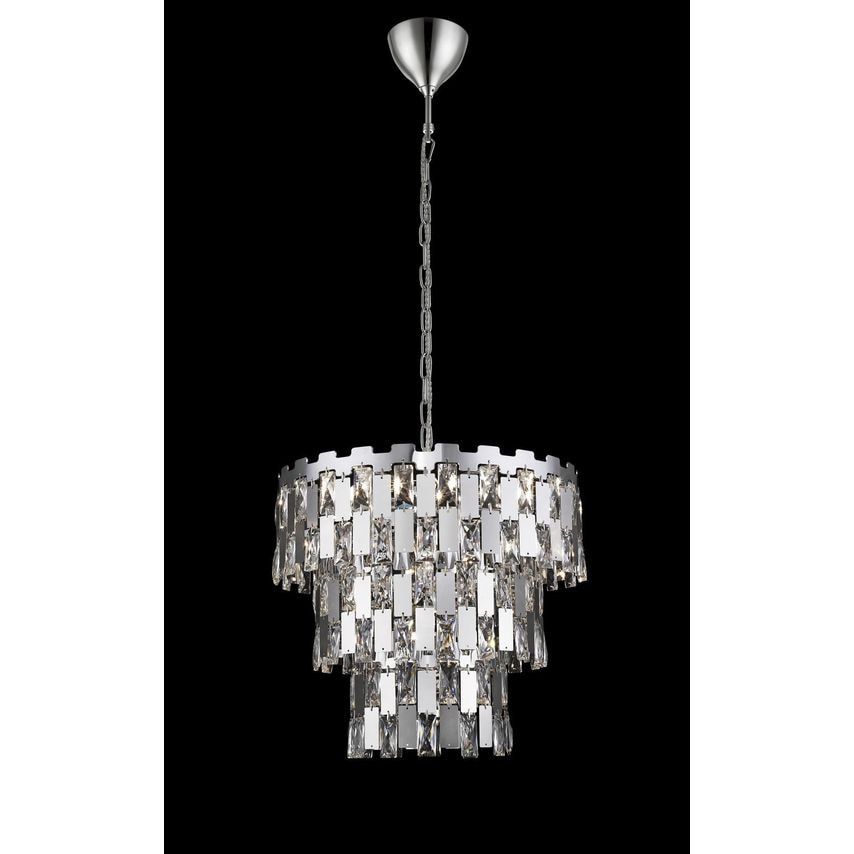 IMPEX Alma 9 Light Ceiling Chrome