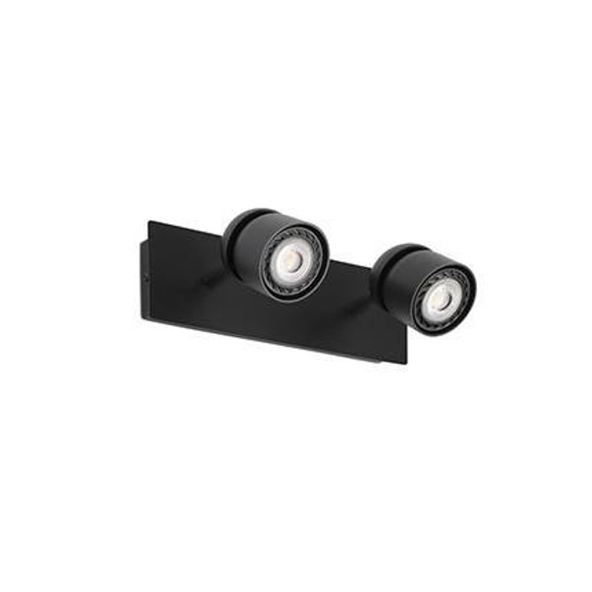 Faro Lighting Coco Twin Spotlight Wall Lamp Black 2x GU10