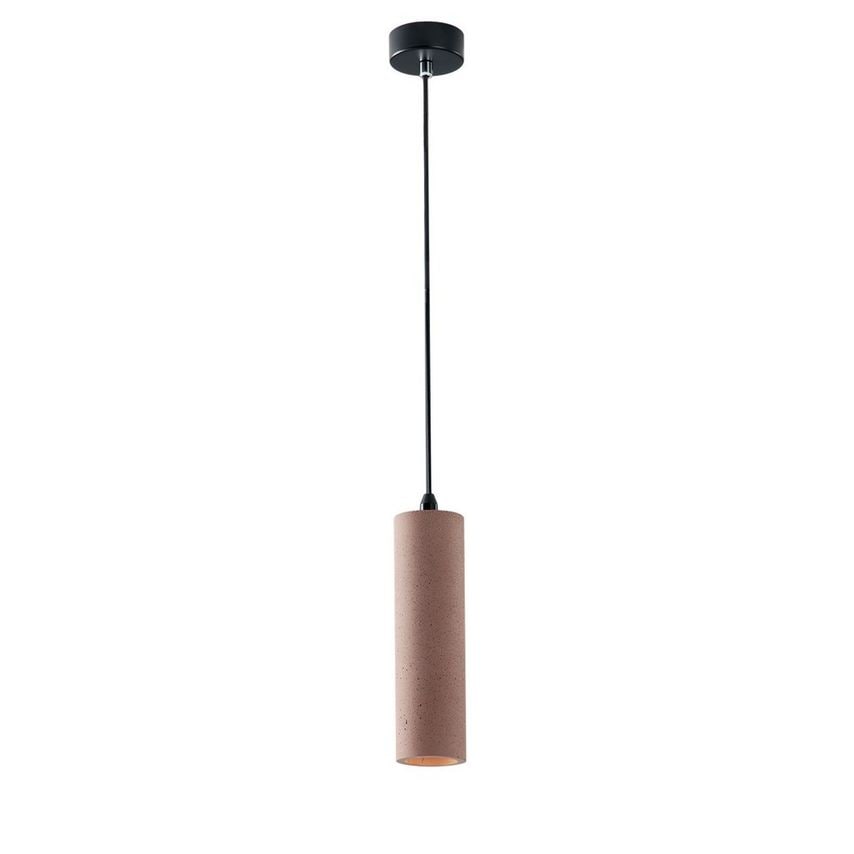 Fan Europe Kruk Slim Round Ceiling Pendant, Brick, GU10