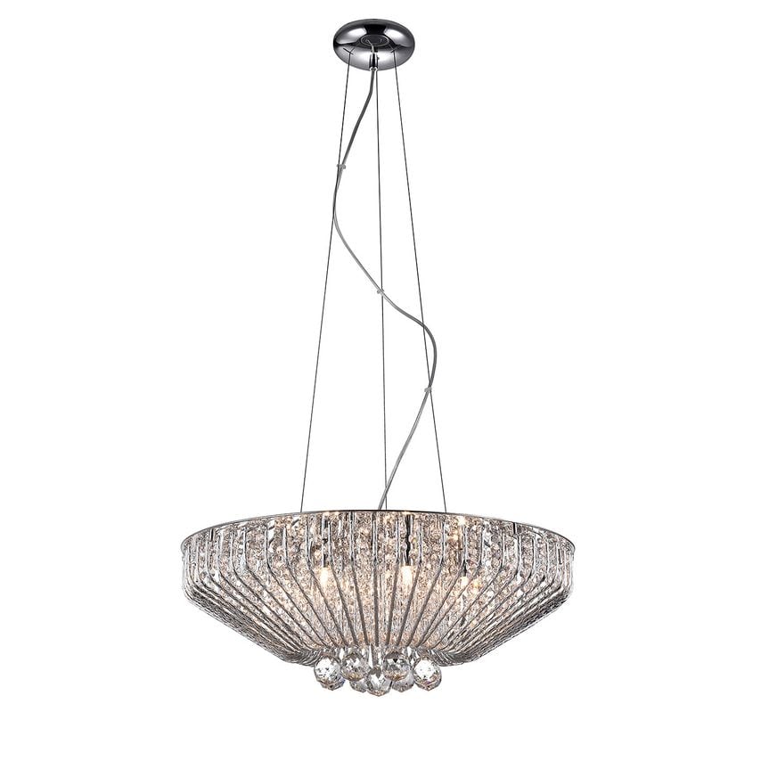 IMPEX Carlo 7 Light Polished Chrome Ceiling Fitting