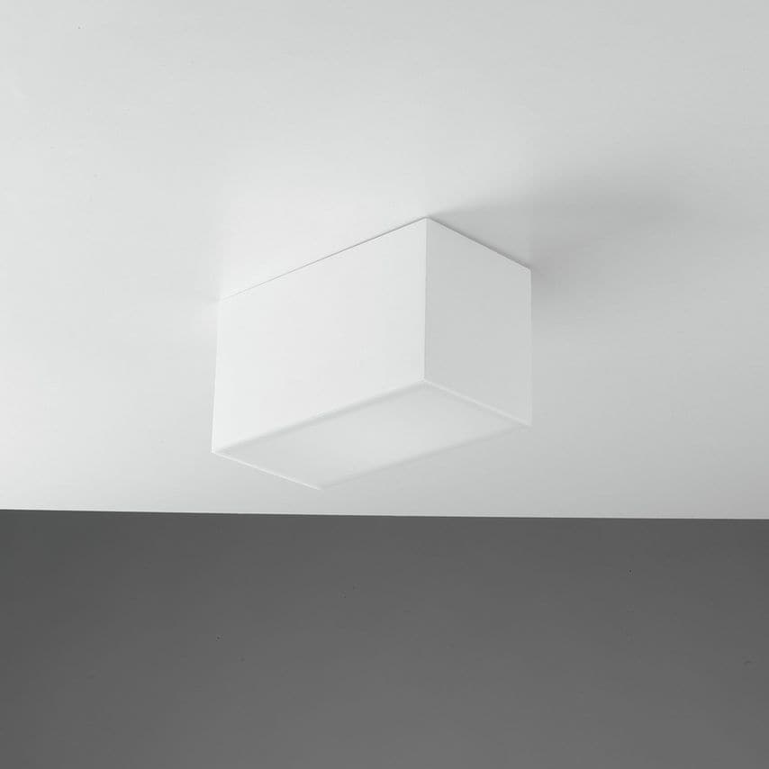 Fan Europe Living Paintable Plaster Surface Mounted Ceiling Light, White, E14 -