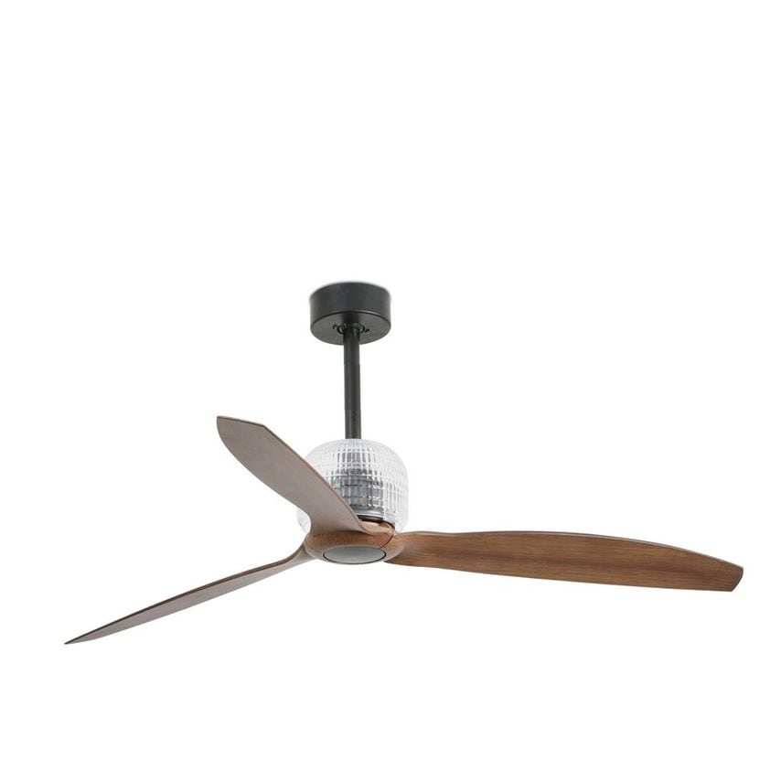 Faro Lighting Deco Black, Wood Ceiling Fan Led with Dc Motor