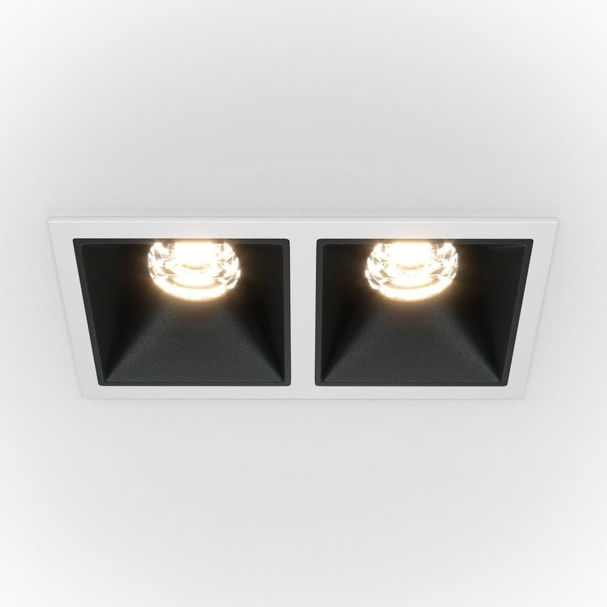 Maytoni Alfa Led Twin Dimmable Recessed Downlight White, Black, 900lm, 3000K