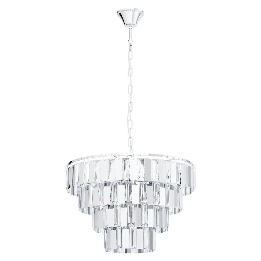 Eglo Lighting Erseka 7 Lamp Pendant Ceiling Light Chrome - EG99094