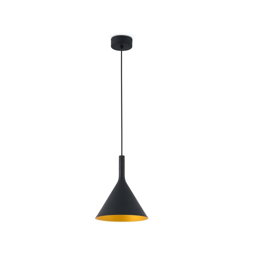 Faro Lighting Pam Led Large Dome Ceiling Pendant Light Black, Gold