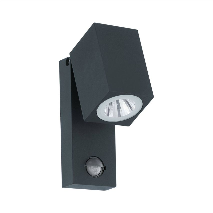 Eglo Lighting Sakeda Led Outdoor Wall Light with Pir Motion Sensor Anthracite IP