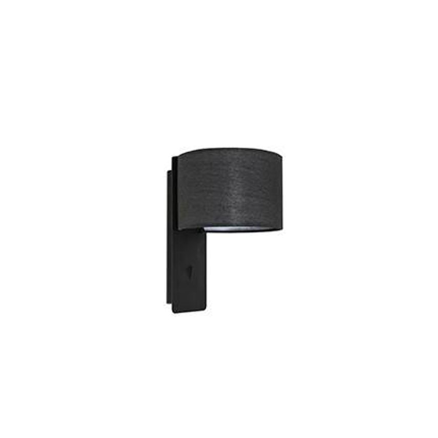 Faro Lighting Fold Wall Light Black with Shade E27