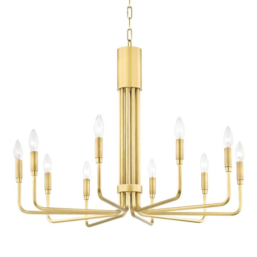 Hudson Valley Brigitte 10 Light Large Pendant Brass