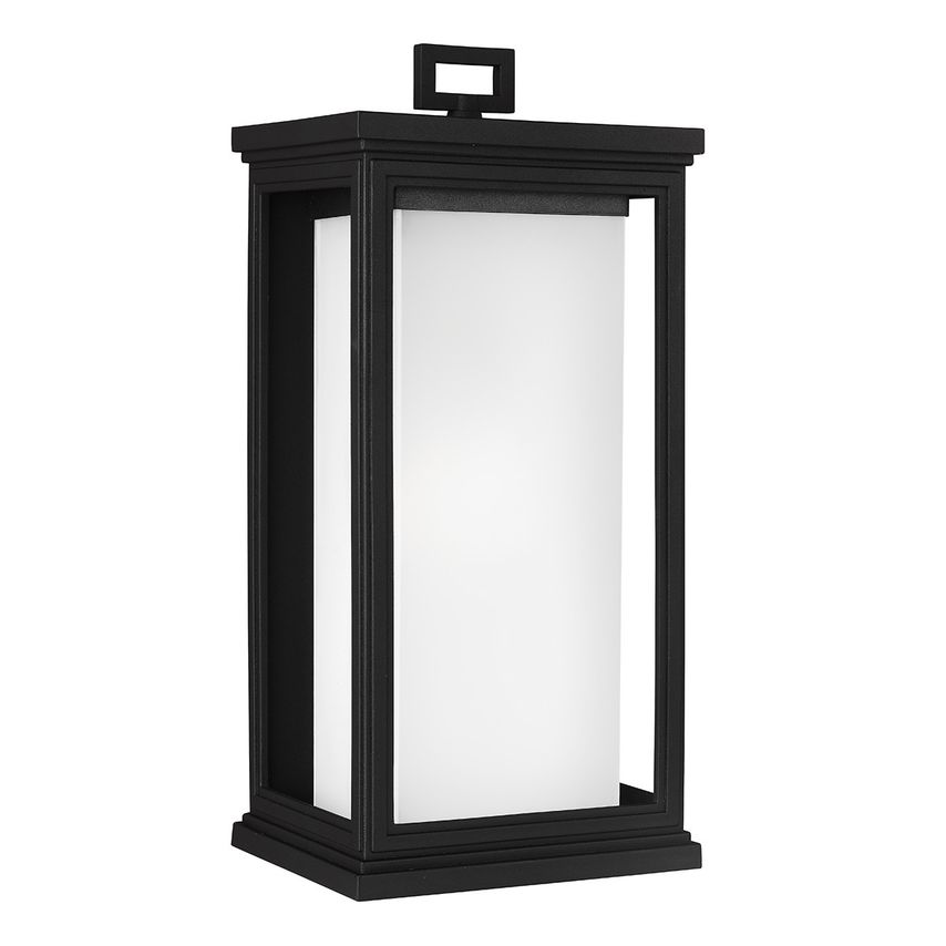 Elstead Lighting Roscoe 1 Light Outdoor Large Wall Lantern Light Black IP44, E27