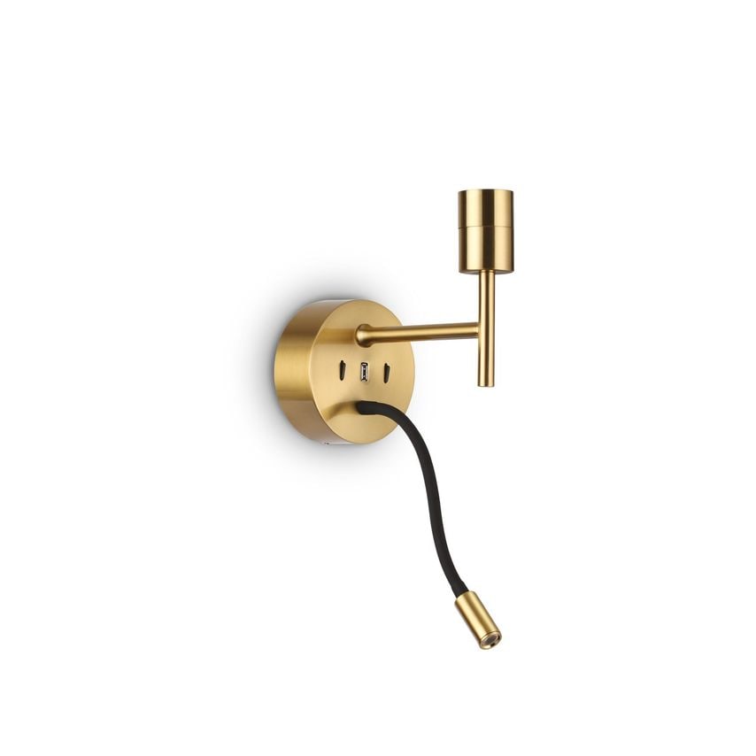 Netlighting Set Up Wall Light + Reading Light Brass without Shade 3000K