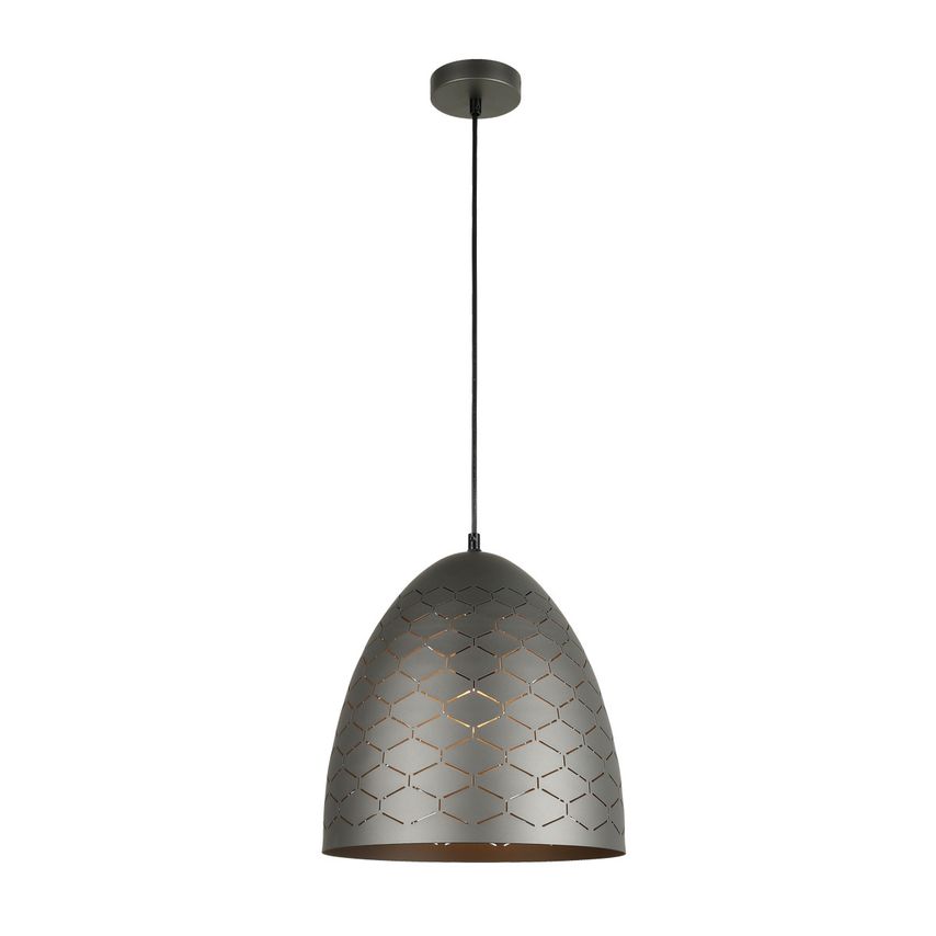 Italux Lighting Leilani Modern 1 Light Dome Pendant Ceiling Light, E27 - ITLPND-