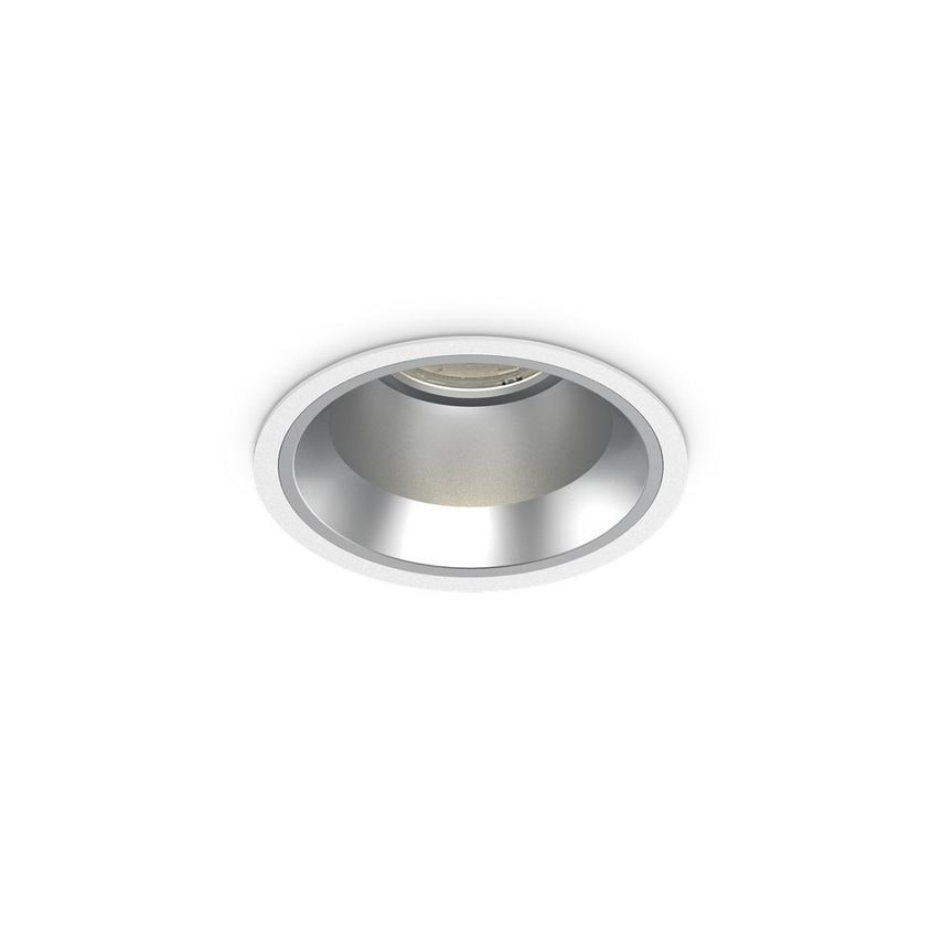 Ideal Lux Lighting Off Round Recessed Downlight White, 3000K, 15W