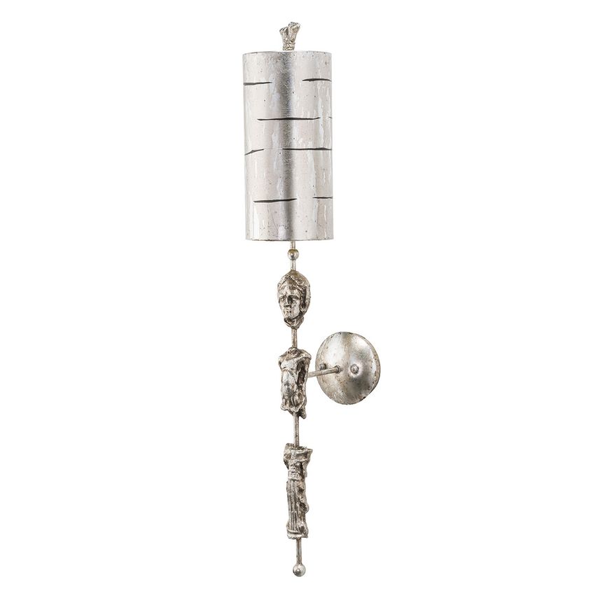 Elstead Lighting Fragment 1 Light Indoor Wall Light Silver Leaf, E27