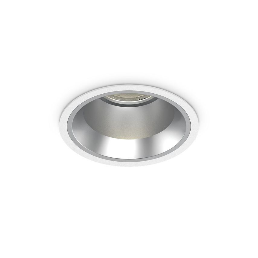 Ideal Lux Lighting Off Round Recessed Downlight White, 4000K, 28W