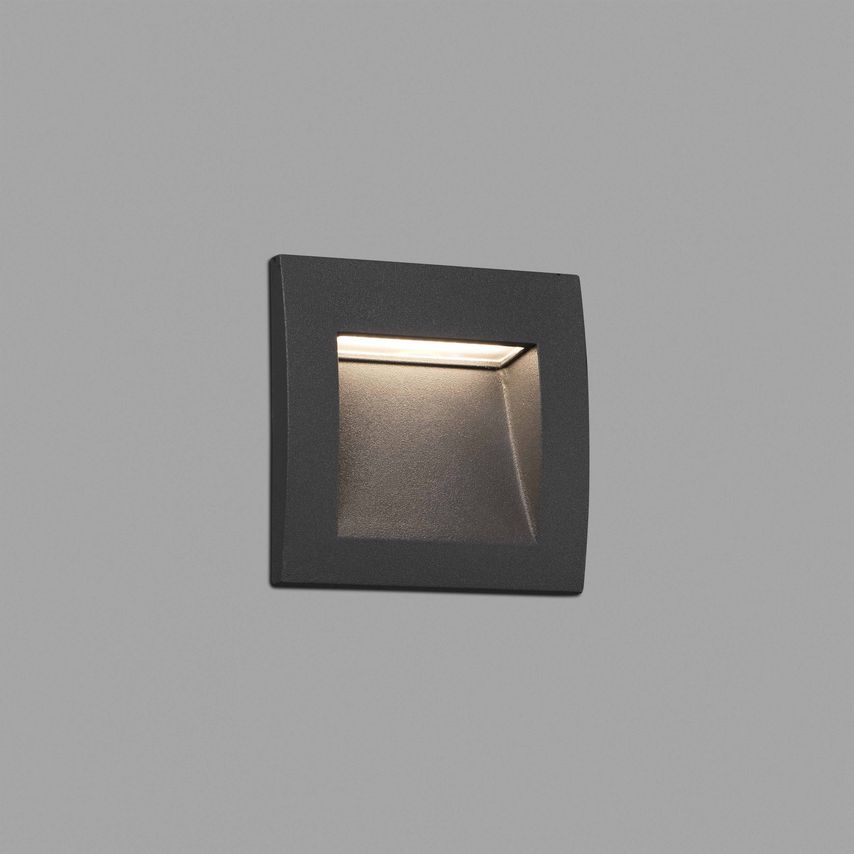 Faro Lighting Sedna Led Outdoor Recessed Wall Light Dark Grey IP65 - FARO70146