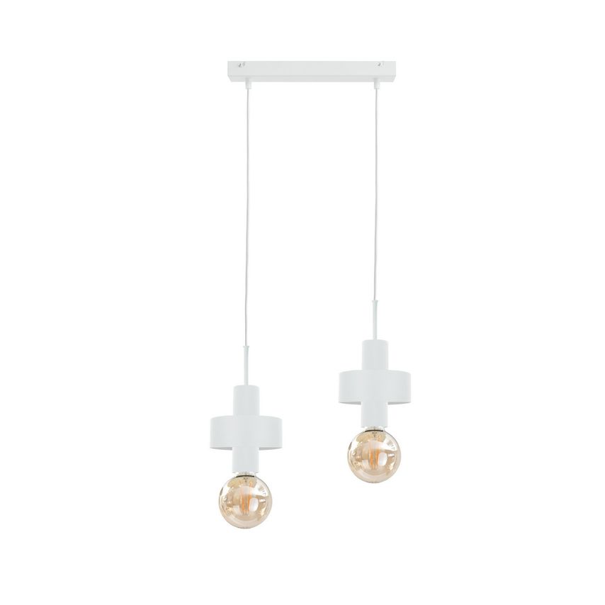 Keter Unica Bar Pendant Ceiling Light White, 50cm, 2x E27