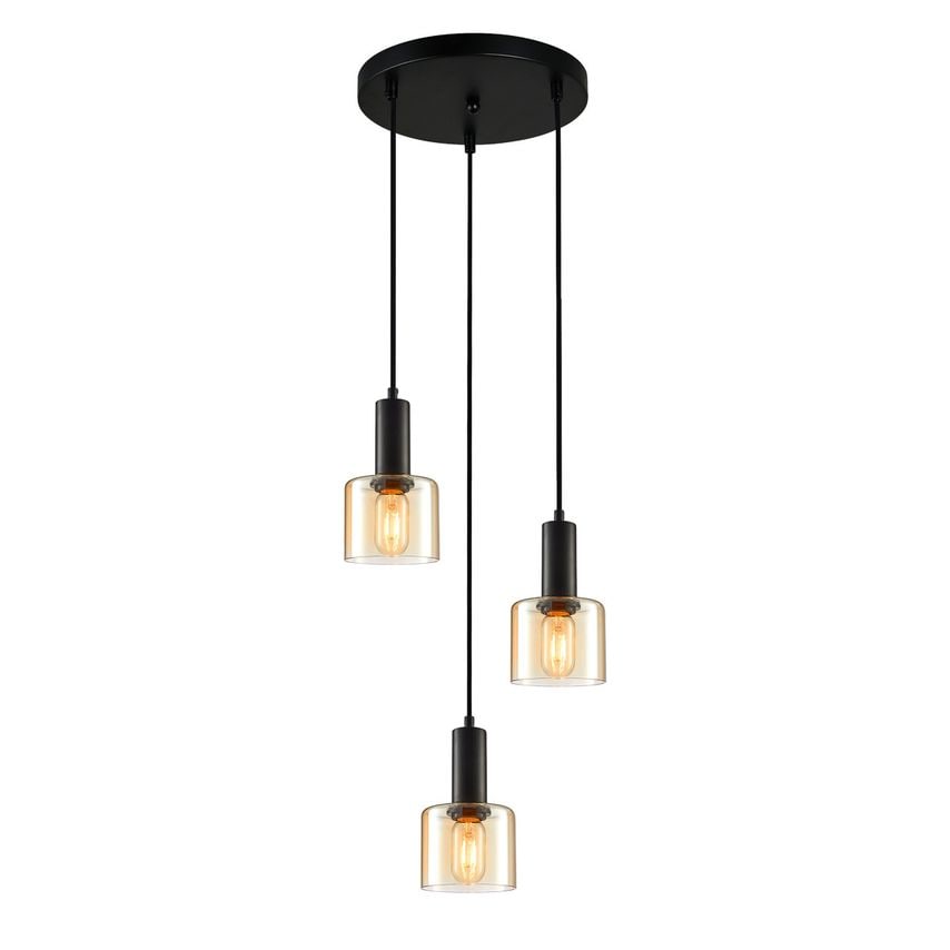 Italux Lighting Santia Modern 3 Light Cluster Pendant Ceiling Light, E27 - ITLPN
