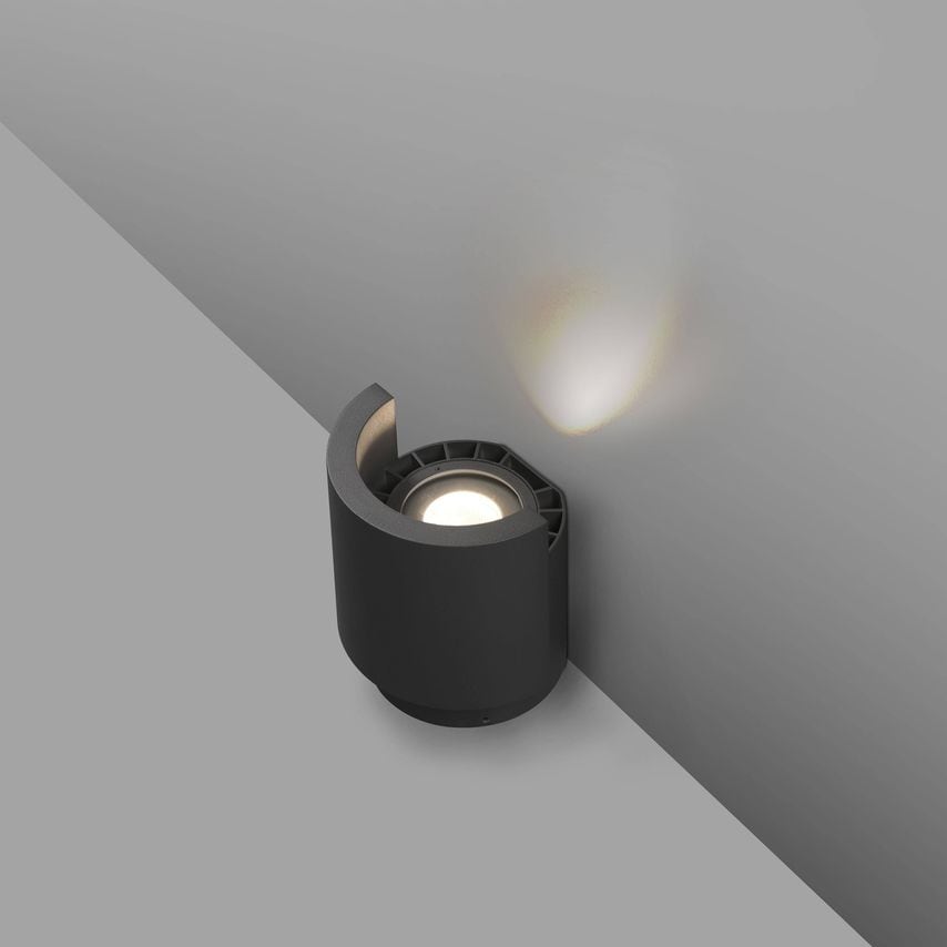 Faro Lighting Noboru Outdoor Led Projector Wall Light Dark Grey 16W 3000K IP65