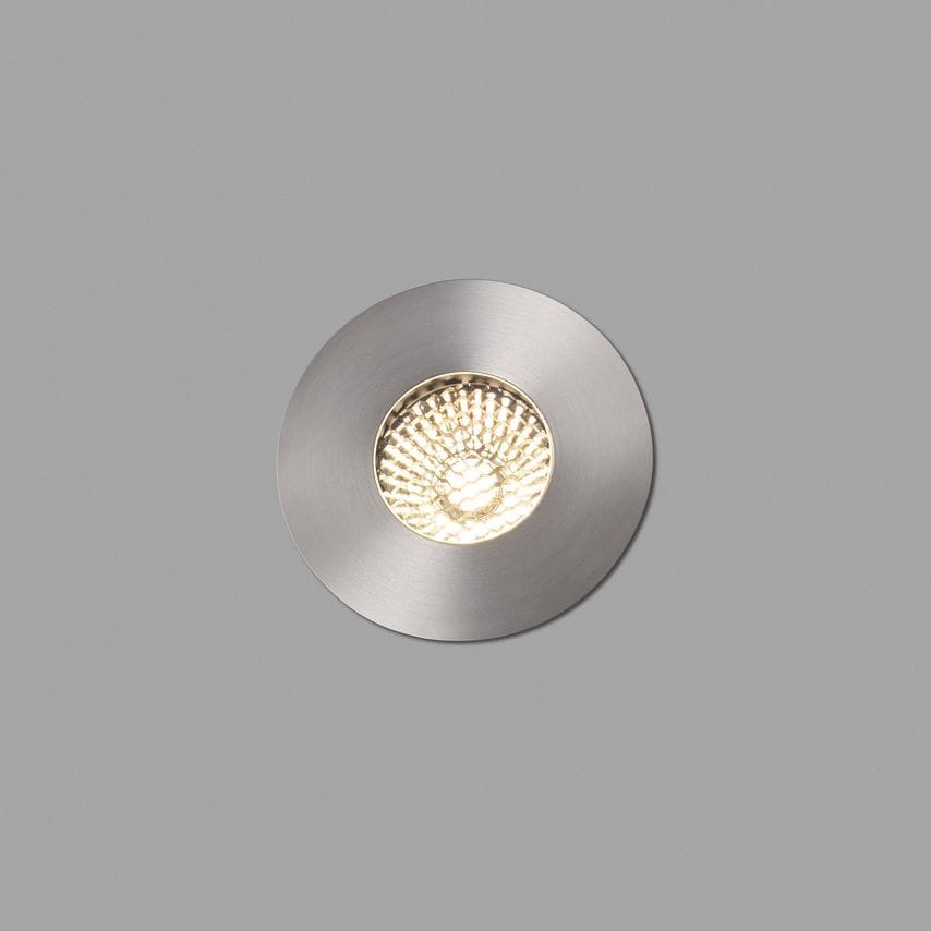 Faro Lighting Grund Led Medium Outdoor In Ground Recessed Spotlight Matt Nickel
