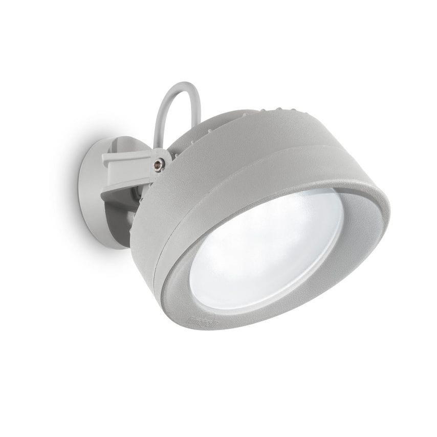Ideal Lux Lighting Tommy 1 Light Outdoor Wall Light Grey IP66